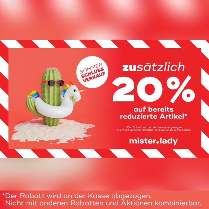 Sommer Schluss Verkauf